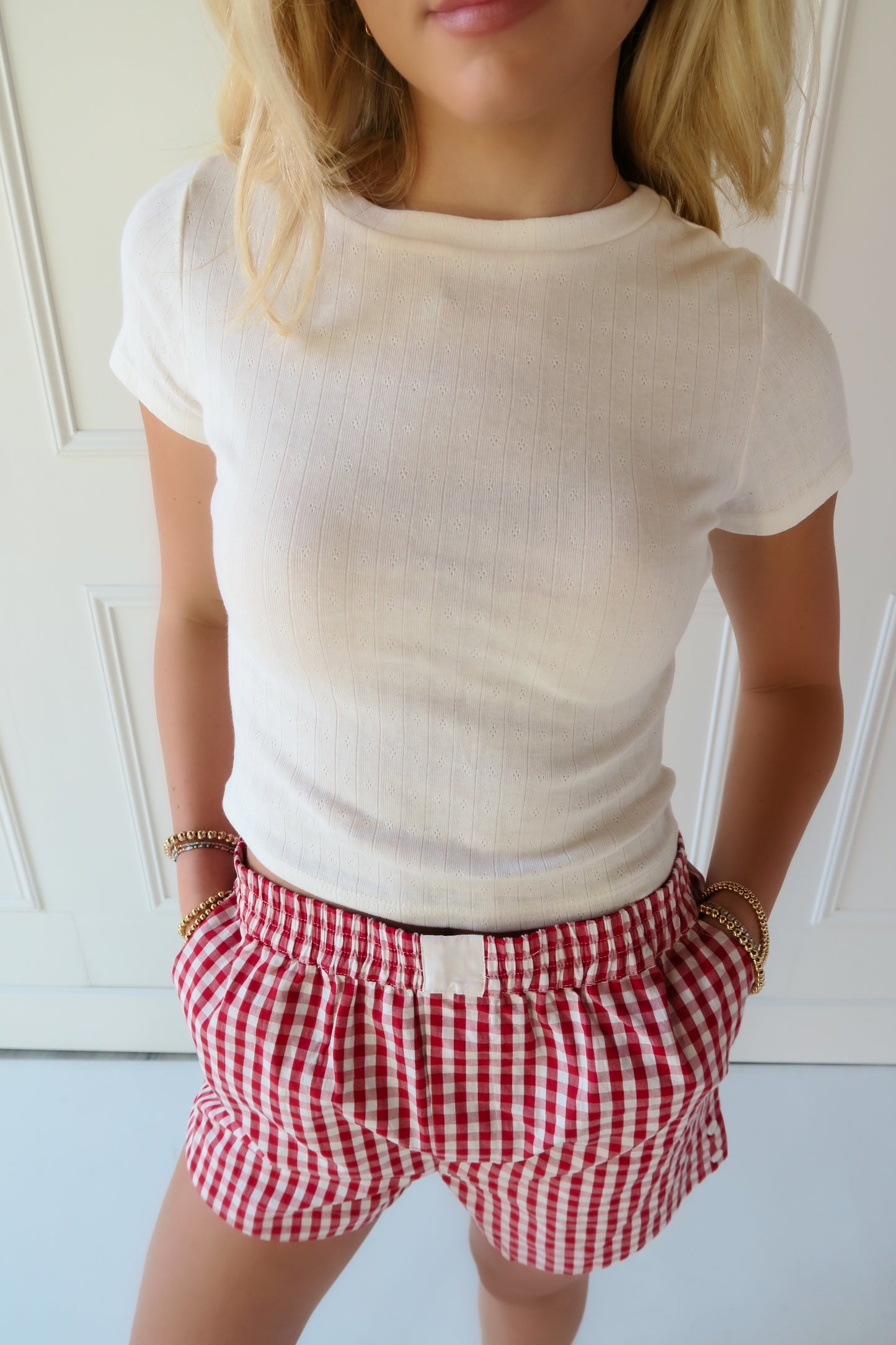 WHITE BABY TEE