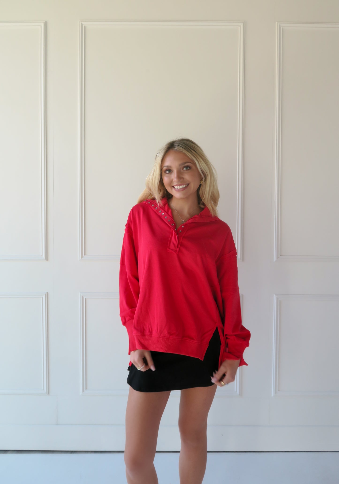 HENLEY SWEATSHIRT